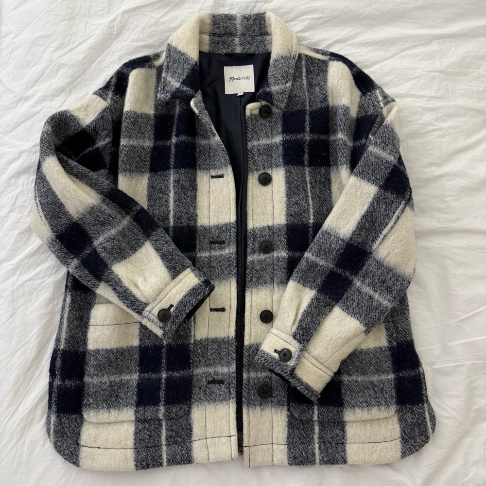 Madewel Plaid Wool Jacket